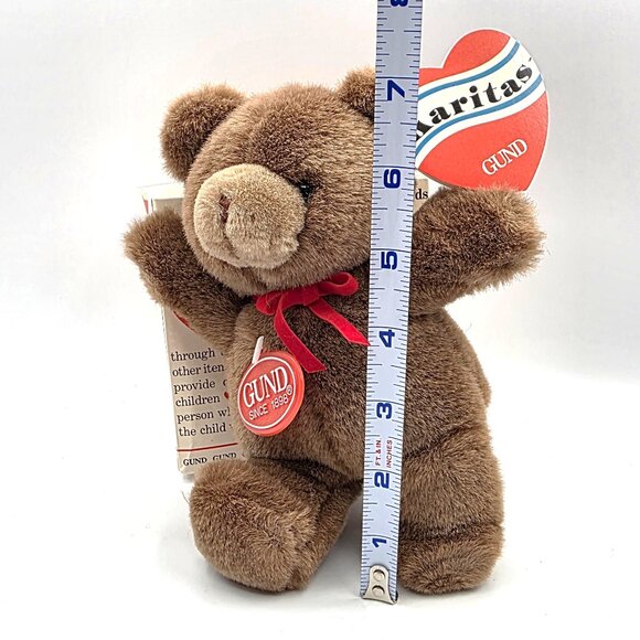 Gund Karitas Tender Teddy Brown Plush Teddy Bear 1989 Tags Gift Bag Vintage NOS - Picture 15 of 15